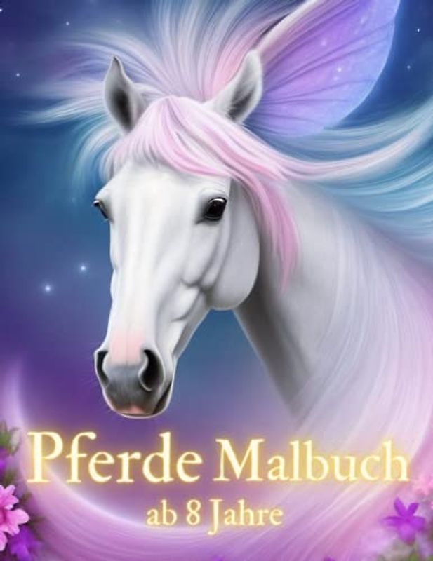 Pferde Malbuch ab 8 Jahre: 50 Schöne Pferdemotive zum Ausmalen und Entspannen | Wundervolles Ausmalbuch für Mädchen, Jungs und Pferdeliebhaber | Malen für Kinder ab 8 Jahren