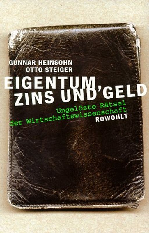 Eigentum, Zins und Geld