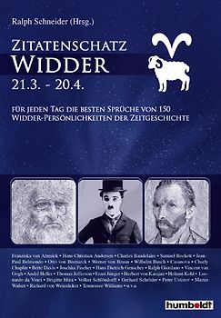 Zitatenschatz Widder - 21.03-20.04.