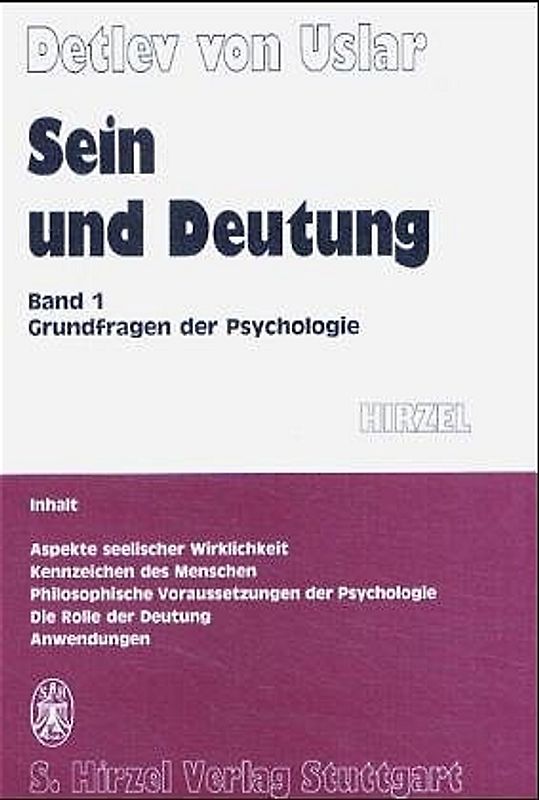 Sein und Deutung