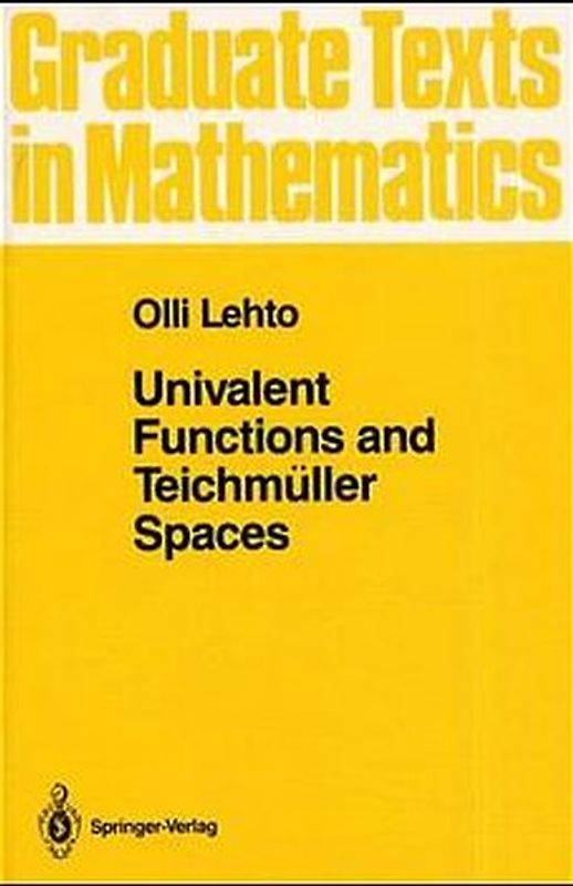 Univalent Functions and Teichmüller Spaces