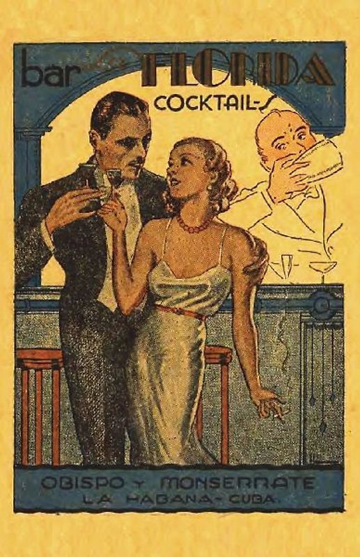 Bar La Florida Cocktails 1935 Reprint