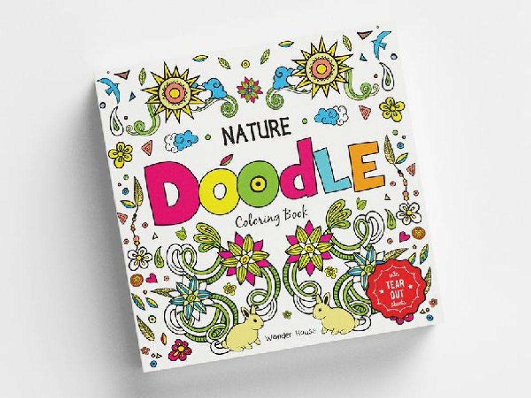 Nature Doodle Coloring Book