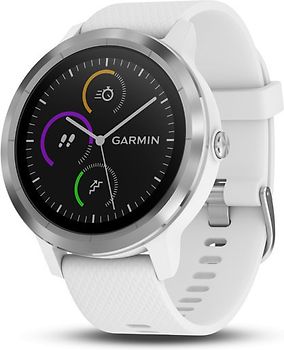 Garmin Vivoactive 3 30,4 mm gris au bracelet en silicone blanc