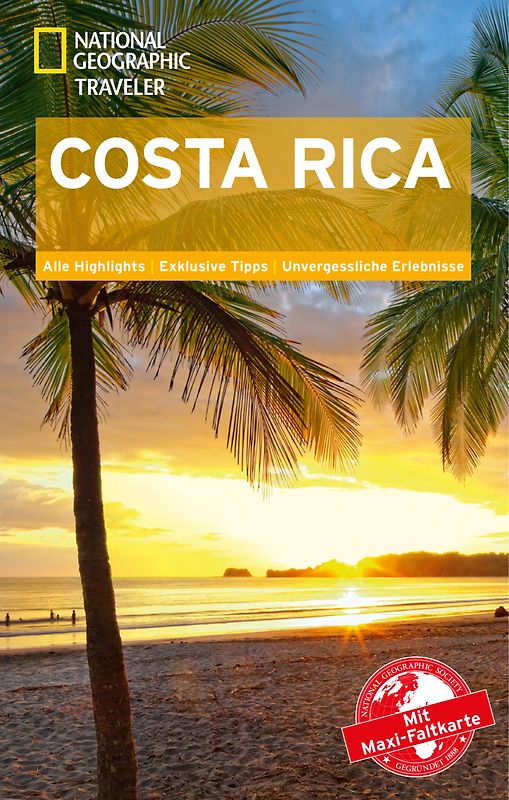 National Geographic Traveler Costa Rica mit Maxi-Faltkarte