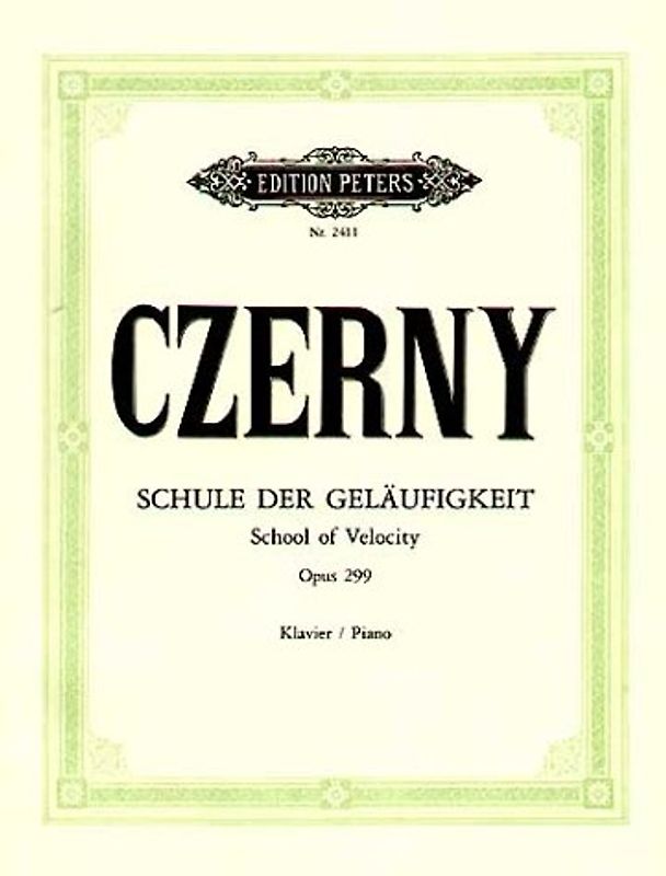 Schule der Geläufigkeit op. 299: für Klavier / Shcool of Velocity für Klavier for Piano - Czerny, Carl
