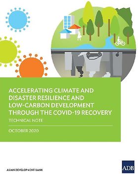 Accelerating Climate and Disaster Resilience and Low-Carbon Development through the COVID-19 Recovery