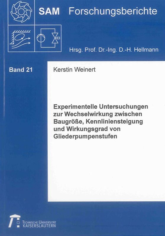 Experimentelle Untersuchungen zur Wechselwirkung zwischen Baugröße, Kennliniensteigung und Wirkungsgrad von Gliederpumpenstufen