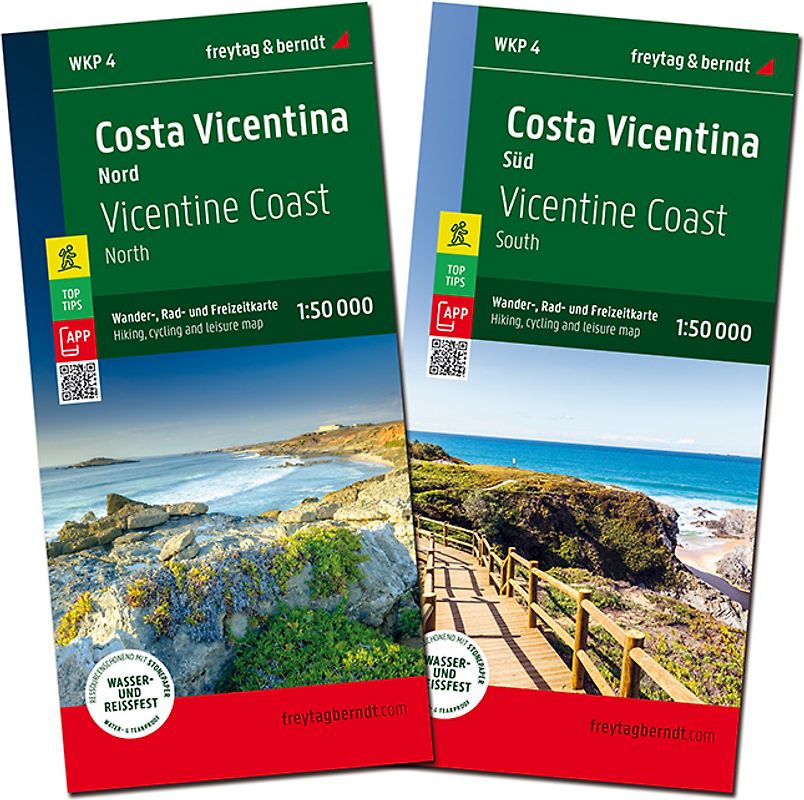 freytag & berndt Wanderkarten-Set Costa Vicentina 1:50.000