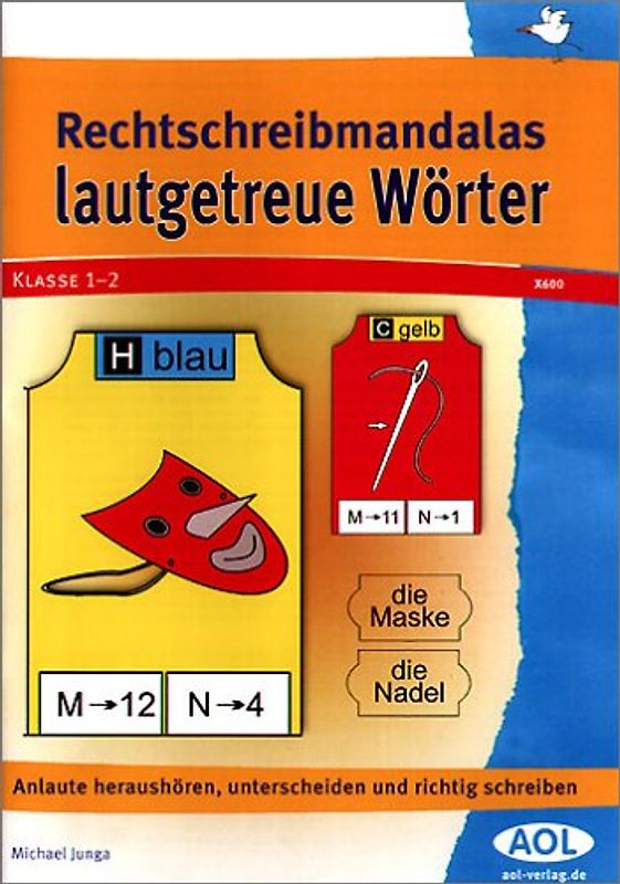 Rechtschreibmandalas - lautgetreue Wörter
