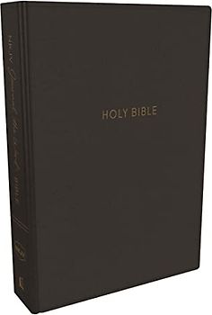 NKJV, Journal the Word Bible, Leathersoft, Black, Red Letter, Comfort Print: Reflect, Journal, or Create Art Next to Your Favorite Verses