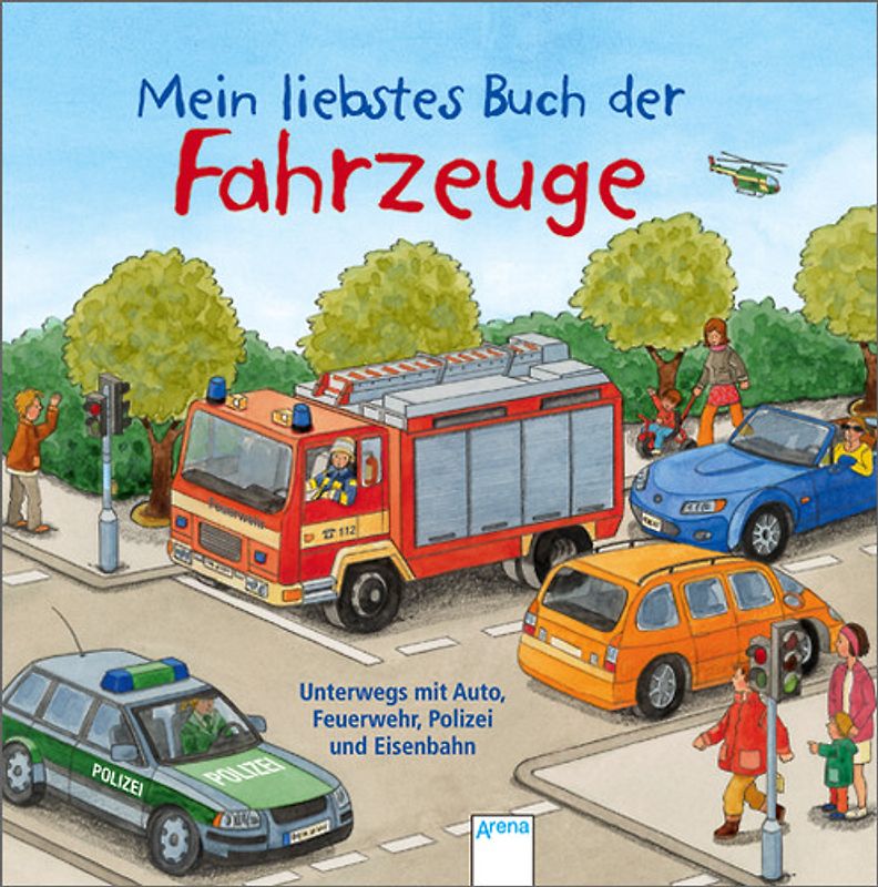 Unterwegs mit Auto, Feuerwehr, Polizei und Eisenbahn