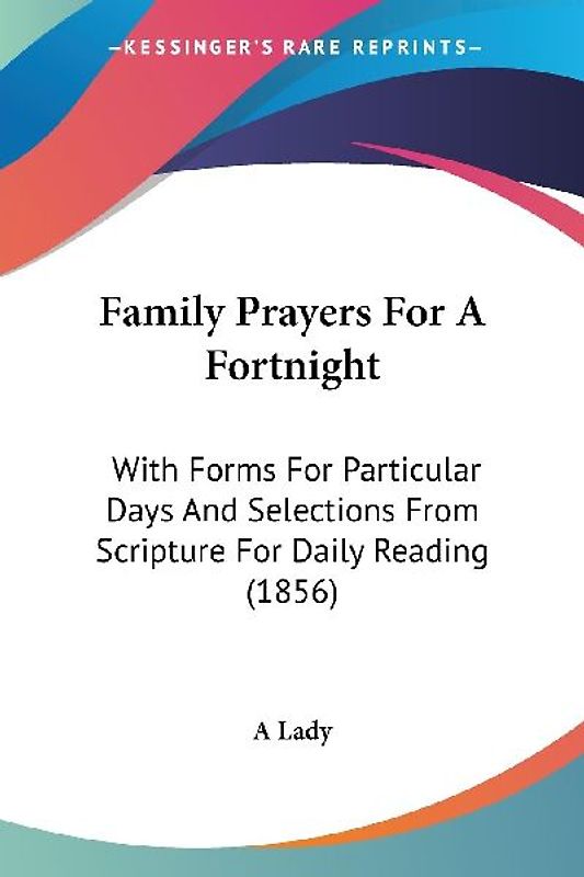 Family Prayers For A Fortnight