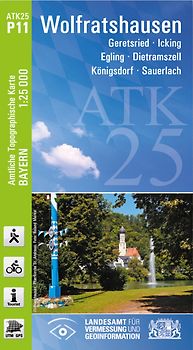 ATK25-P11 Wolfratshausen (Amtliche Topographische Karte 1:25000)