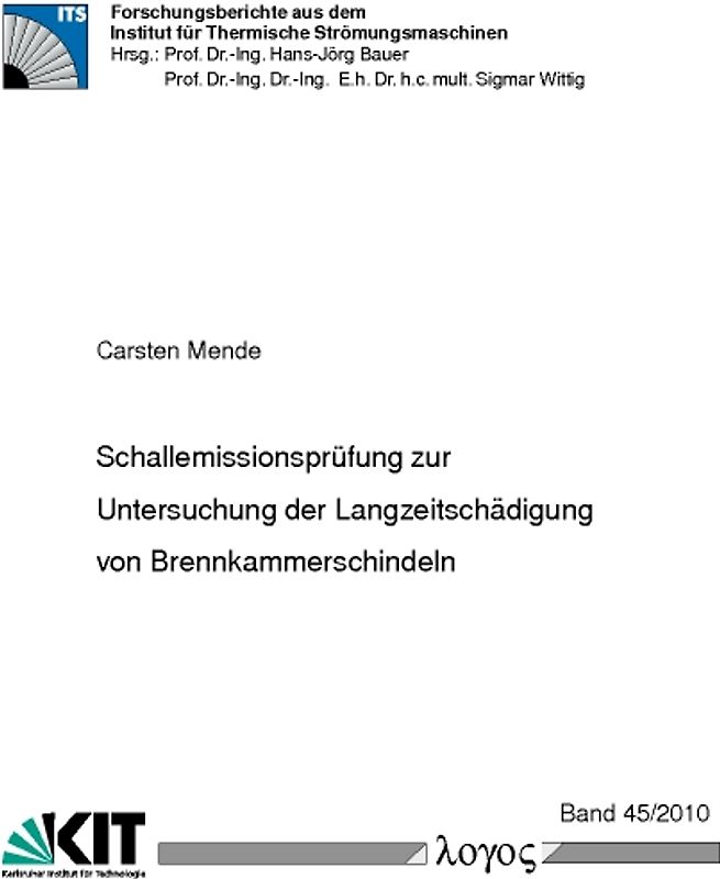 Schallemissionsprüfung zur Untersuchung der Langzeitschädigung von Brennkammerschindeln