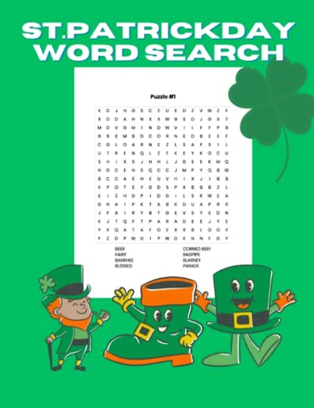 St.patrick day word search: The Ultimate St. Patrick's Day Word Search Book for All Ages.