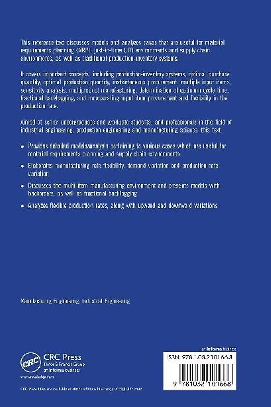 Manufacturing Inventory and Supply Analysis