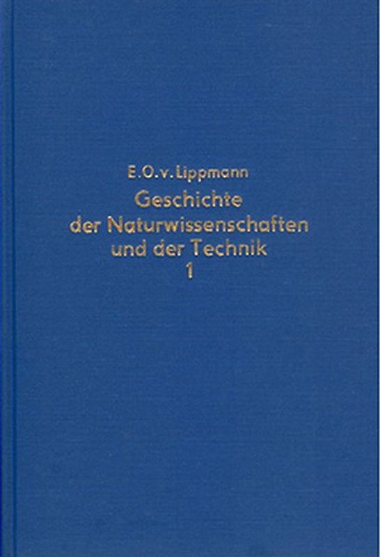 Beiträge zur Geschichte der Naturwissenschaften und der Technik - Band 1