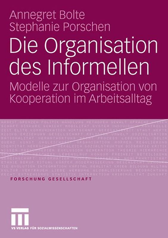 Die Organisation des Informellen