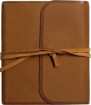ESV Journaling Bible (Natural Leather, Brown, Flap with Strap)