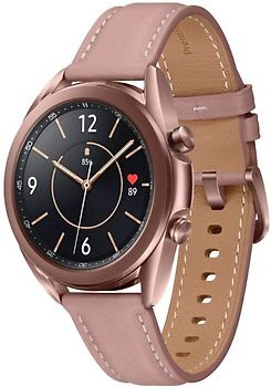 Samsung Galaxy Watch 3 41 mm boîtier en acier inoxydable mystic bronze et bracelet cuir bronze [Wi-Fi]