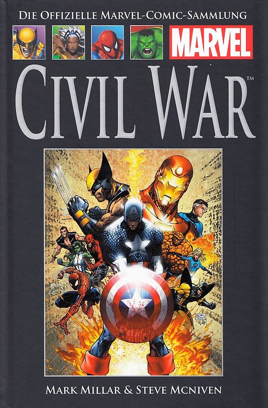 Die offizielle Marvel-Comic-Sammlung 49: Civil War - Mark Millar [Gebundene Ausgabe]