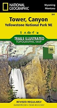 Yellowstone / Canyon, WY. NATIONAL GEOGRAPHIC Trails Illustrated National Parks
