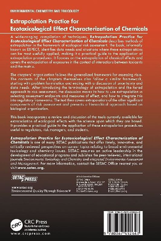 Extrapolation Practice for Ecotoxicological Effect Characterization of Chemicals