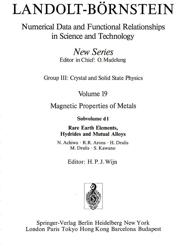 Rare Earth Elements, Hydrides and Mutual Alloys