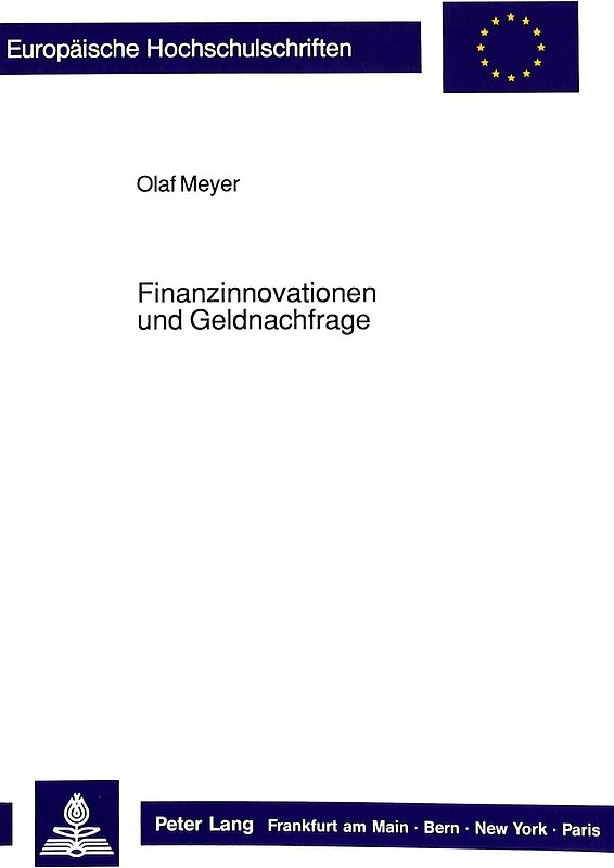 Finanzinnovationen und Geldnachfrage