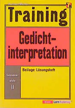 Training Deutsch Gedichtinterpretation
