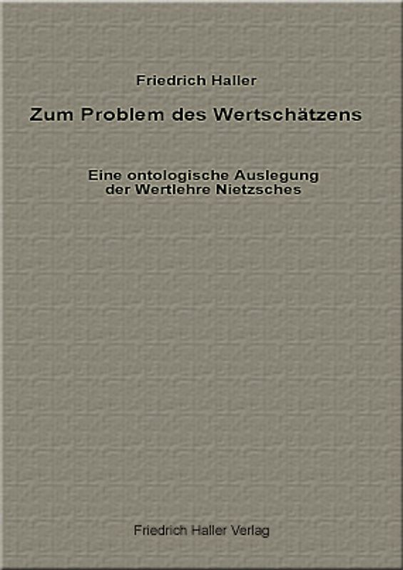 Zum Problem des Wertschätzens