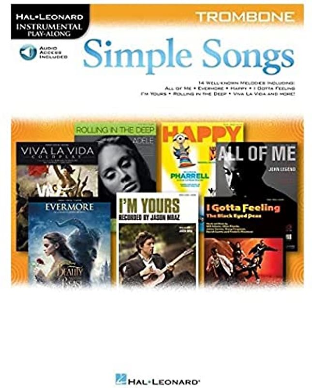 Simple Songs: Trombone (Hal Leonard Instrumental Play-Along)