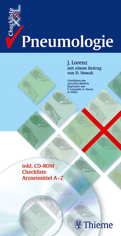 Checkliste XXL Pneumologie (mit CD-ROM Checkliste Arzneimittel A-Z, 2002)