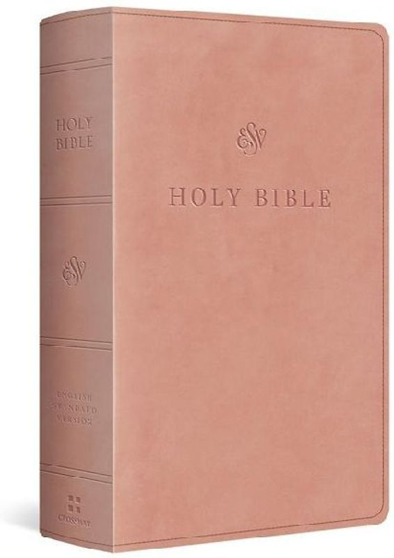 ESV Giant Print Personal Size Bible, Red Letter (Trutone, Blush Rose)