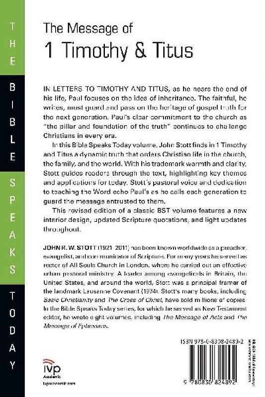 The Message of 1 Timothy & Titus