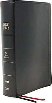 NET Bible, Full-notes Edition, Leathersoft, Black, Comfort Print: Holy Bible