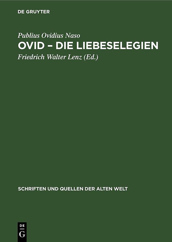 Ovid – Die Liebeselegien