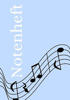 Notenheft: DIN A5 Notenlinienheft | 200 Seiten mit 12 Notenzeilen / Systeme pro Blatt | Papier 90g/m² | Musikheft mit Notenlinien
