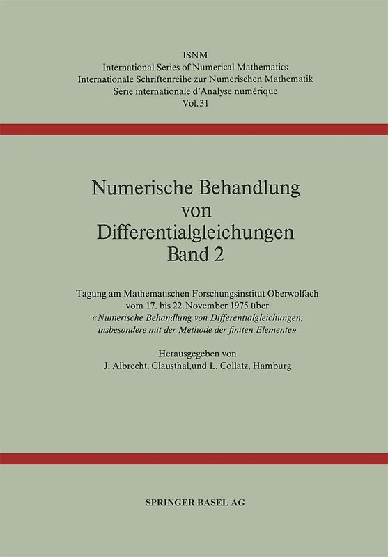 Numerische Behandlung von Differentialgleichungen Band 2