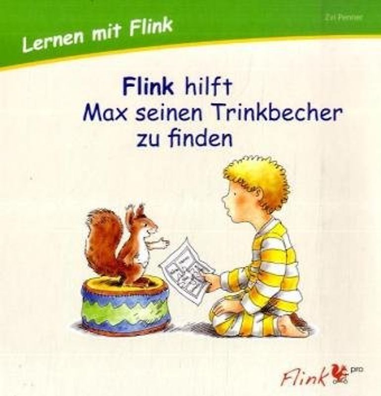 Flink hilft Max seinen Trinkbecher zu finden