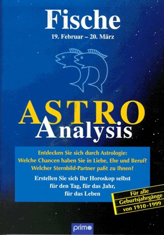 Astro Analysis Fische
