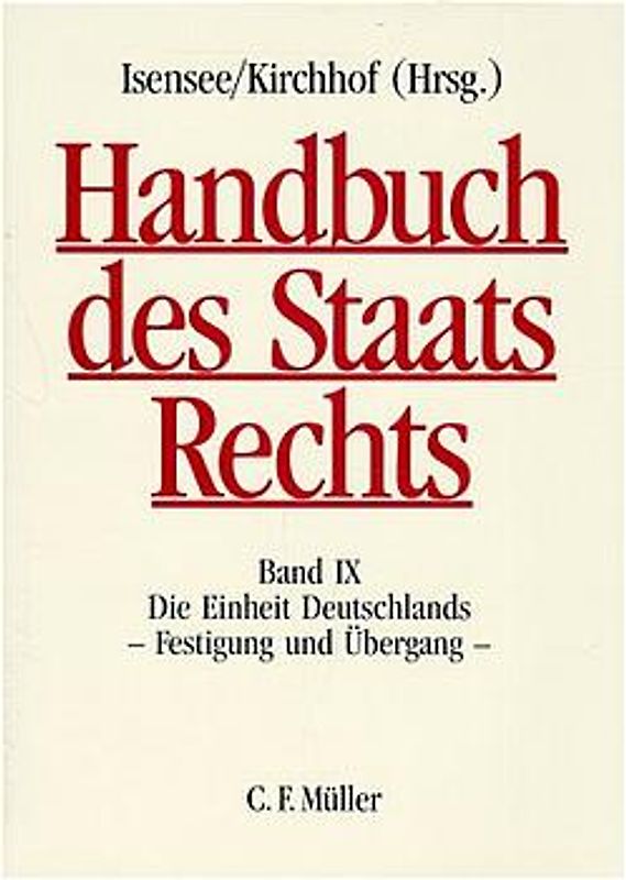 Handbuch des Staatsrechts