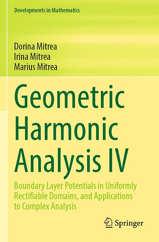 Geometric Harmonic Analysis IV