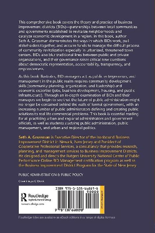 The Business Improvement District Movement