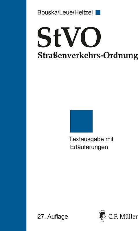 StVO Straßenverkehrs-Ordnung