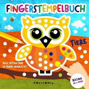 Fingerstempelbuch ab 2 Jähren mit Süßen Tieren: Ein Ideales Geschenk für Mädchen und Jungen Alle Seiten Sind in Farbe Gedruckt | Fingermalbuch ... | Bücher ab 2 Jahre für Kinder | Spaß haben!