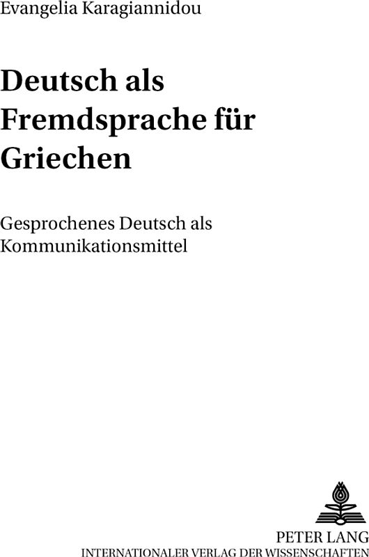 Deutsch als Fremdsprache für Griechen