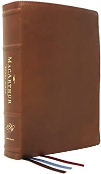 The Esv, MacArthur Study Bible, 2nd Edition, Premium Goatskin Leather, Brown, Premier Collection