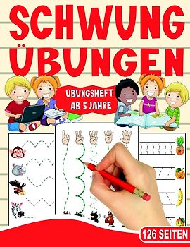 Schwungübungen Übungsheft - Das kindgerechte Vorschulbuch mit tollen Tiermotiven.